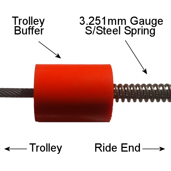 Zip Wire Brake – 1.5m HD Spring for 12mm v1