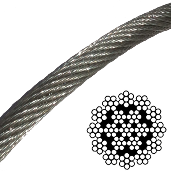 Zip Wire Cable – 10mm Galvanised Steel Wire Rope 20m v4