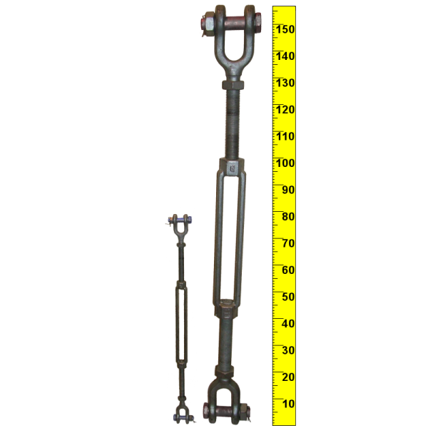 Zip Wire Tensioning – 12mm Straining Screws Jaw Jaw Long v2