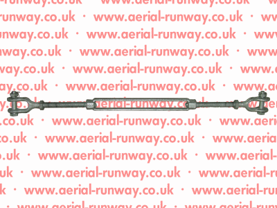 Zip Wire Tensioning – 12mm Straining Screws Jaw Jaw Short v3