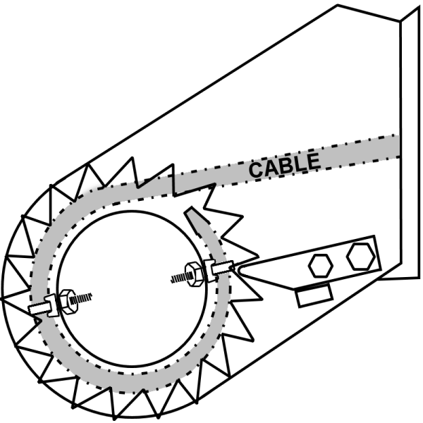Zip Wire Tensioning – Drum Cable Tensioner Device Flat Zip Wire Tensioning – Drum Cable Tensioner Device Flat
