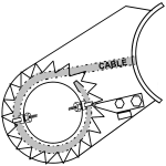 Zip Wire Tensioning – Drum Cable Tensioner Device Round